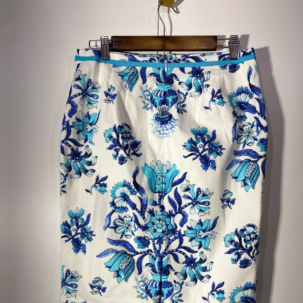 Talbots NWT’s Skirt, Mini, Pencil, Blue and White, Size 6 - Picture 5 of 11